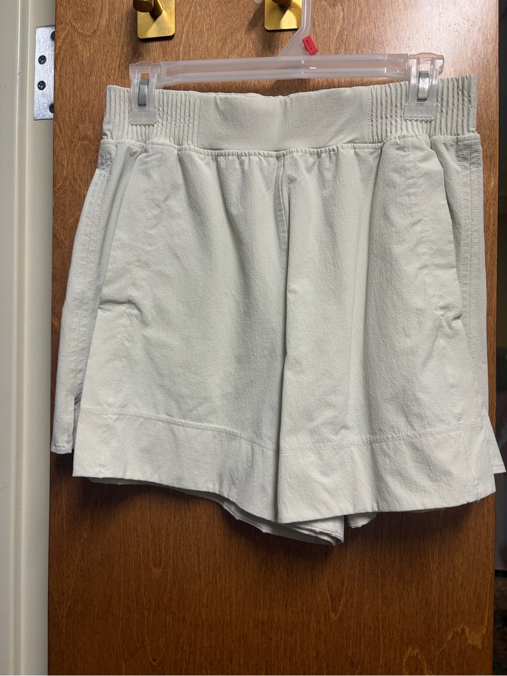 White Lululemon shorts
